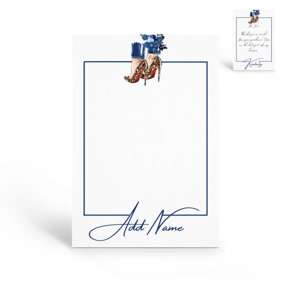 Thank You Cards for Fashion Resellers with Your Name - Picture 1 of 5